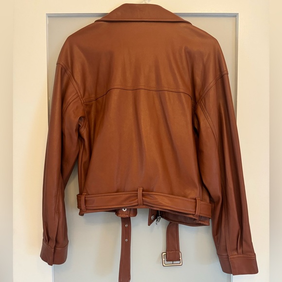 Abercrombie Vegan Leather Bomber Jacket - Picture 3 of 3